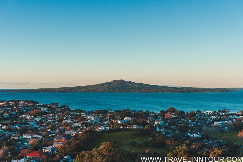Rangitoto Island from the top of Mount Victoria